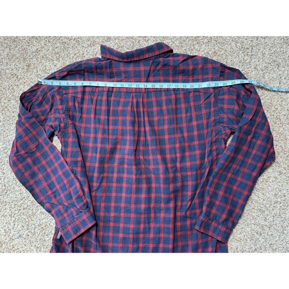 PATAGONIA Long Sleeve shirt, XL, Lightweight Flannel Red & Blue Plaid - Picture 6 of 8